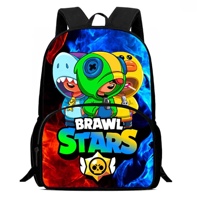 Brawl Stars Schooltas Hoge Definitie Print Multi-Functioneel Lichtgewicht Rugzak