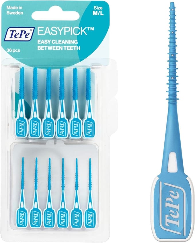 Tandenstokers - Interdentale Reiniging - Efficiënte Reiniging - Comfortabele Grip - Maat M-L - Blauw