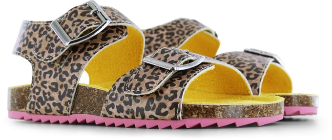 Go Banana's Sandaal - Leopard - Sandalen Kind - Meisjes - Brown Leopard - Microfiber leer - Maat 26