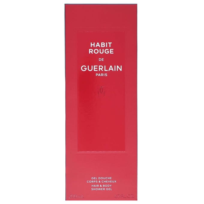 Guerlain Habit Rouge - 200 ml - showergel - douchegel voor heren