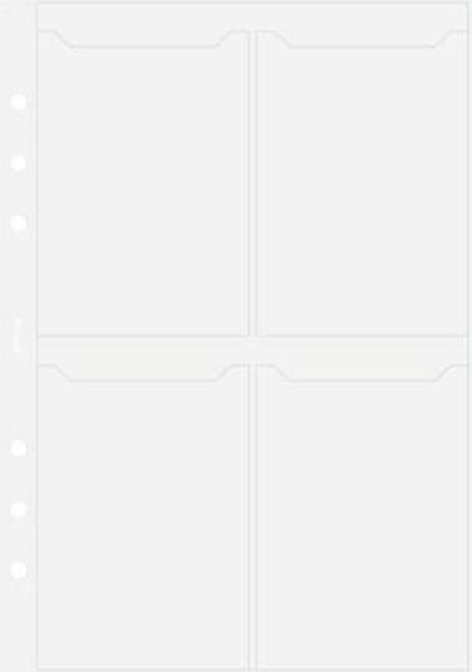 Filofax - vulling A5 - business card houder - transparant