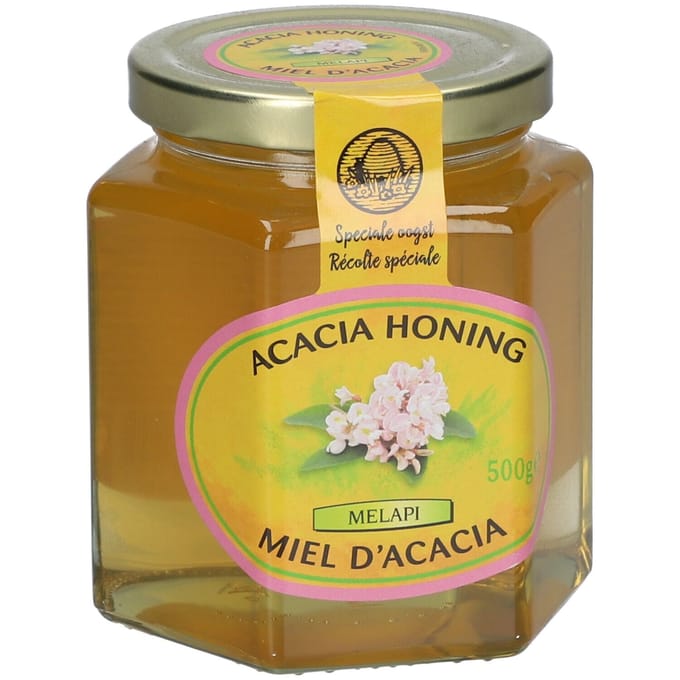 Melapi Acaciahoning | Vloeibare natuurlijke honing Mild & Bloemig aroma 500 Honing
