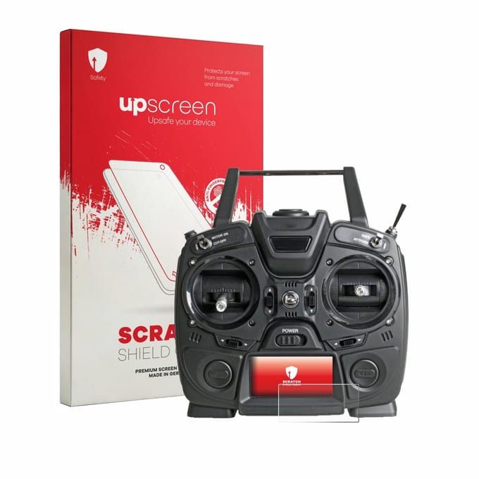 upscreen - Screenprotector voor Graupner MZ-10 HOTT - Folie Beschermfolie transparant
