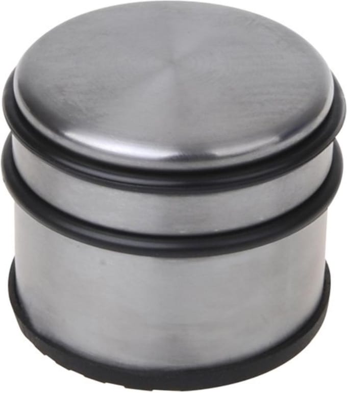 ProPlus Robuuste deurstopper - RVS - Ø 90 mm - 1.1 kg - Antislip