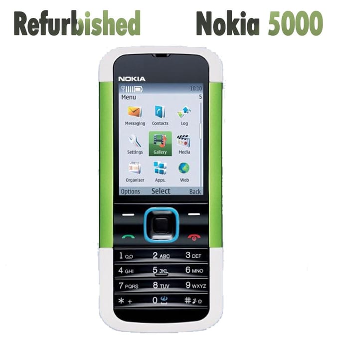 Gereviseerde Nokia Originele Nokia 5000 Feature phone Mobiele telefoon Simple set groen
