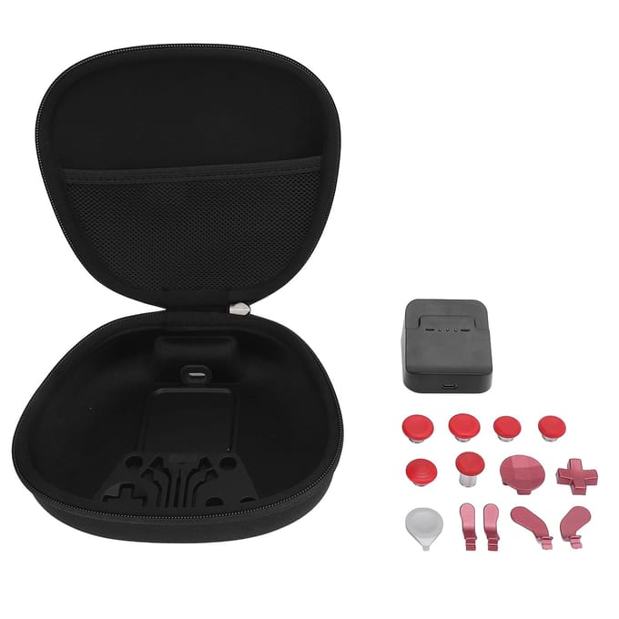 Complete Componentenpakket voor Elite Series 2 Game Controller Accessoires Onderdelen met Hoes Opladen black