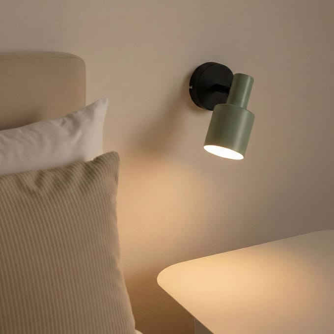 Lindby - buitenspot - 1licht - IJzer - H: 18 cm - E27 - groen, zwart