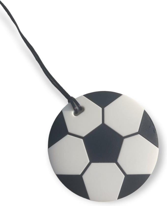 Bijtketting | Voetbal | Zwart | Zwart | Vanaf 3 jaar!