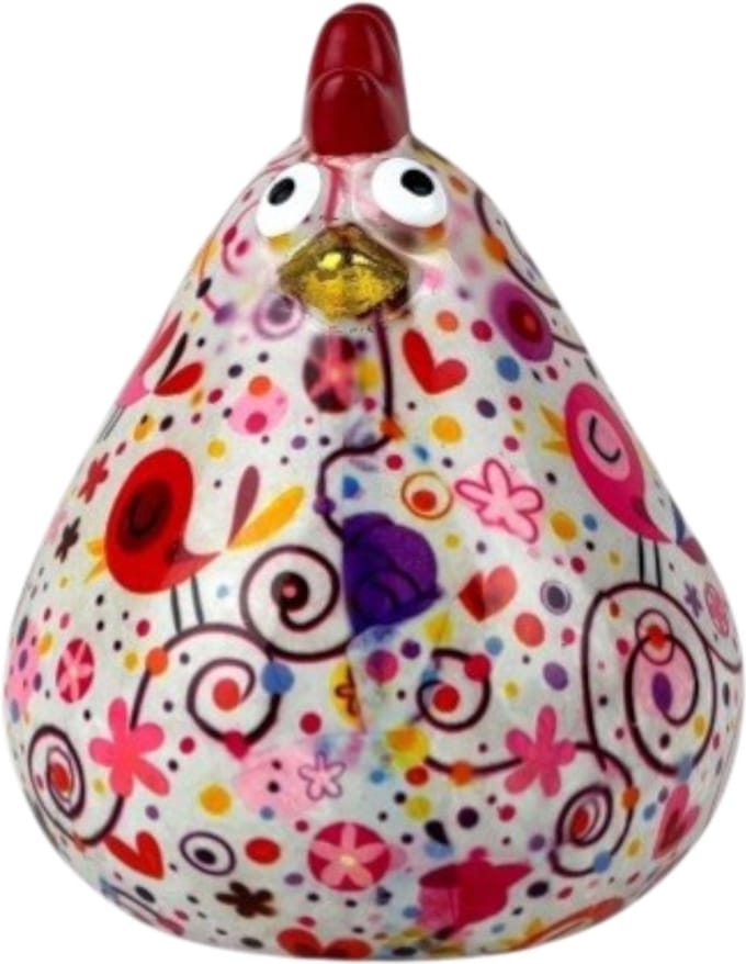 Pomme Pidou Spaarpot Kip Claire Small 001 (10.7x9x11.2 CM - Keramiek)