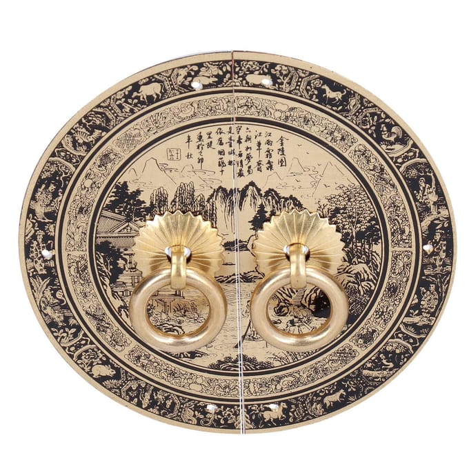 11cm Originaliteit Patroon Ladehandgreep Chinees Antiek Meubilair Messing Handgreep voor Thuis