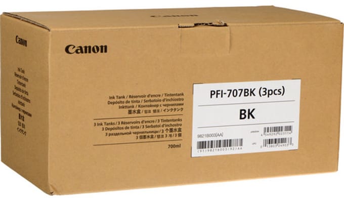 Canon PFI-707BK inktcartridge Origineel Zwart