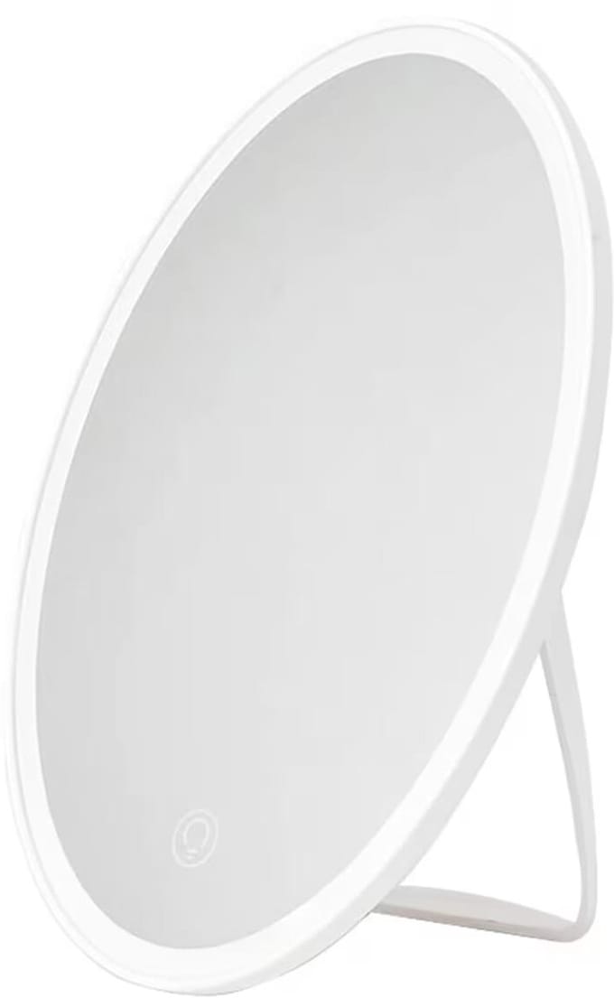 Avide Make-Up Spiegel met LED Verlichting - 5W - Oplaadbaar - 50 lumen - 23.8cm - Dimbaar - Koel Wit