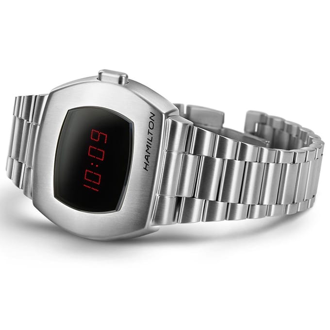 Hamilton American Classic PSR digitaal quartz H52414130 100M herenhorloge zwart