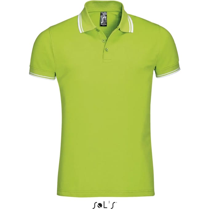 SOL'S Men´s Polo Shirt Pasadena L591 - Lime/White - M
