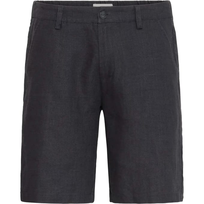 Linnen short met steekzakken model 'PANDRUP'