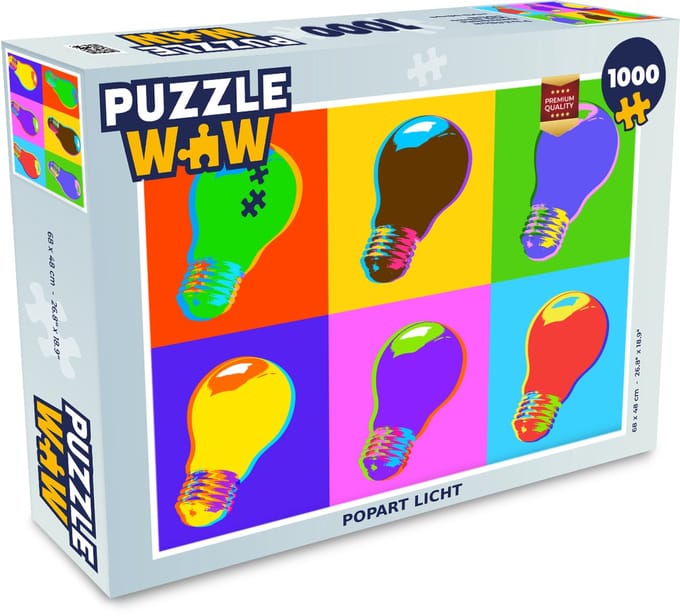 Puzzel Popart licht - Legpuzzel - Puzzel 1000 stukjes volwassenen