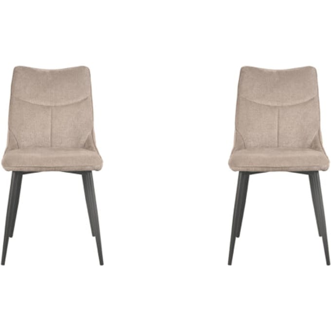 LABEL51 - Eetkamerstoel Riv - Beige - 59x47x88cm - Set van 4