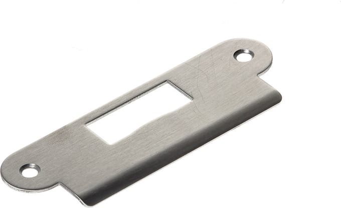 Sluitplaat roestvaststaal met lip zelfsluitende dagschoot din 118x40x1,5