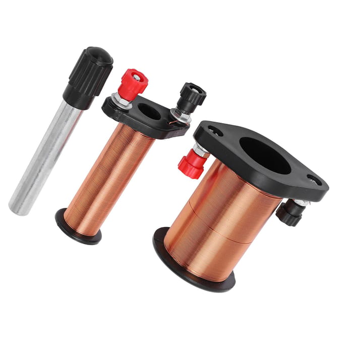 Primaire secundaire spoel Elektromagnetische inductiespoel Experimentinstrument voor natuurkundeonderwijs brown
