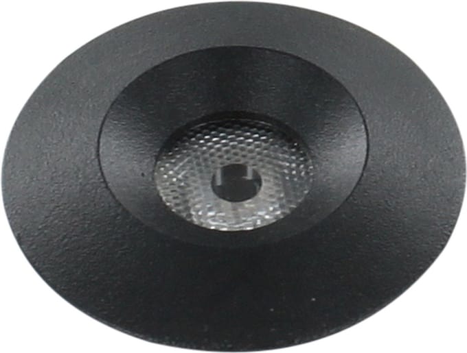 Alpha LED mini spot 3Watt rond ZWART IP68 dimbaar