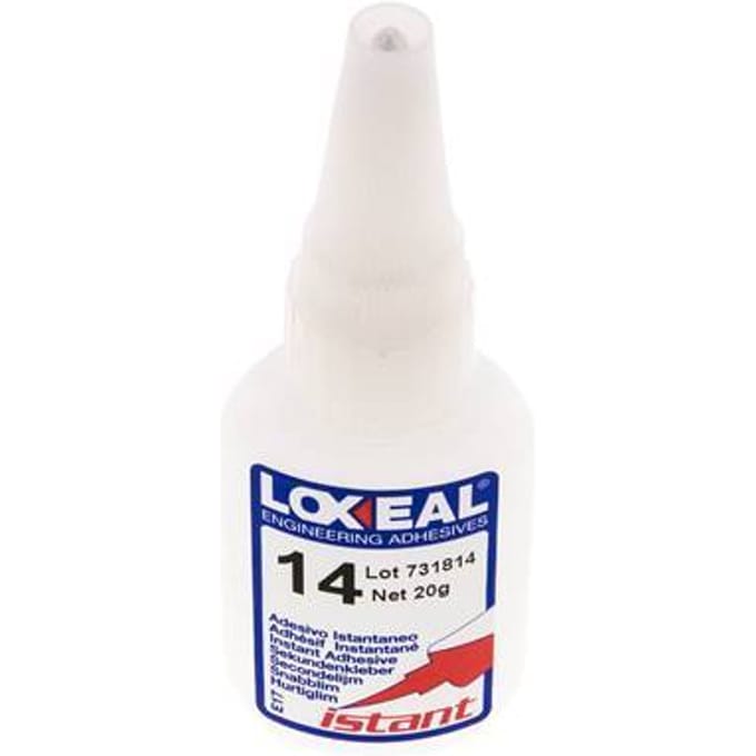 Loxeal Secondelijm 20ml Transparent 8-15s Uithardingstijd Metaal, Plastic En Neopreen/NBR Oppervlakten