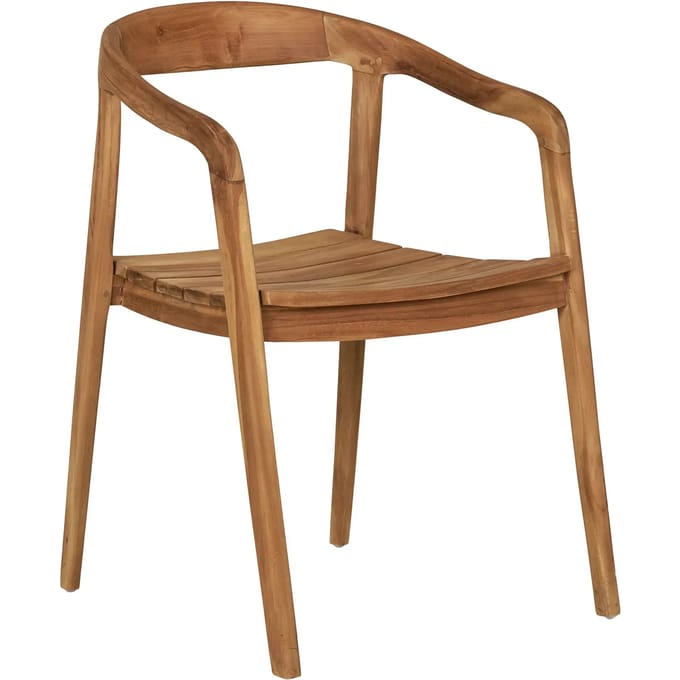 House Nordic Eetkamerstoel Otero - Teak - Naturel - Set van 2