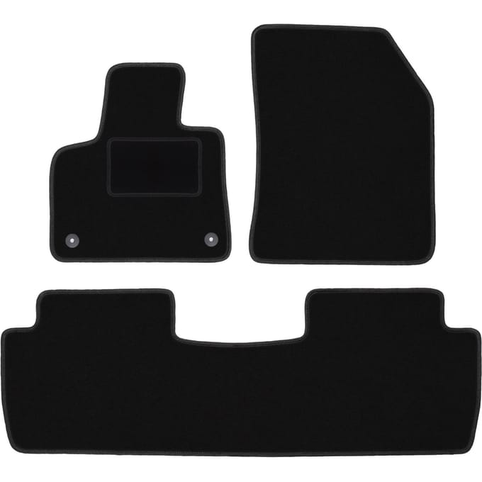 Zwarte veloursmatten voor: Citroen C5 Aircross crossover (2019-)