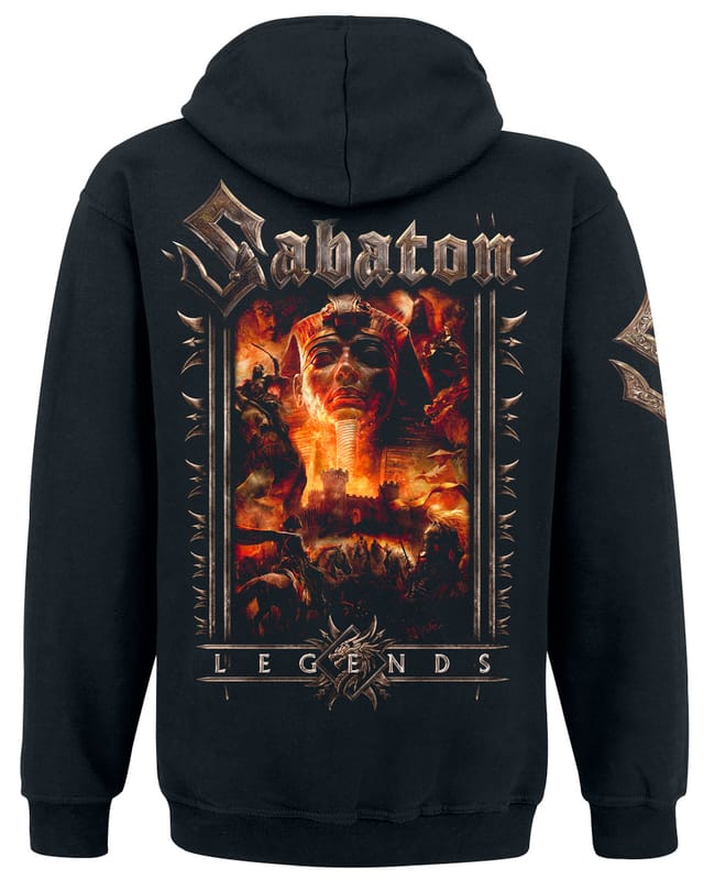 Sabaton Trui met capuchon - Legends - S tot 4XL - voor Mannen - zwart