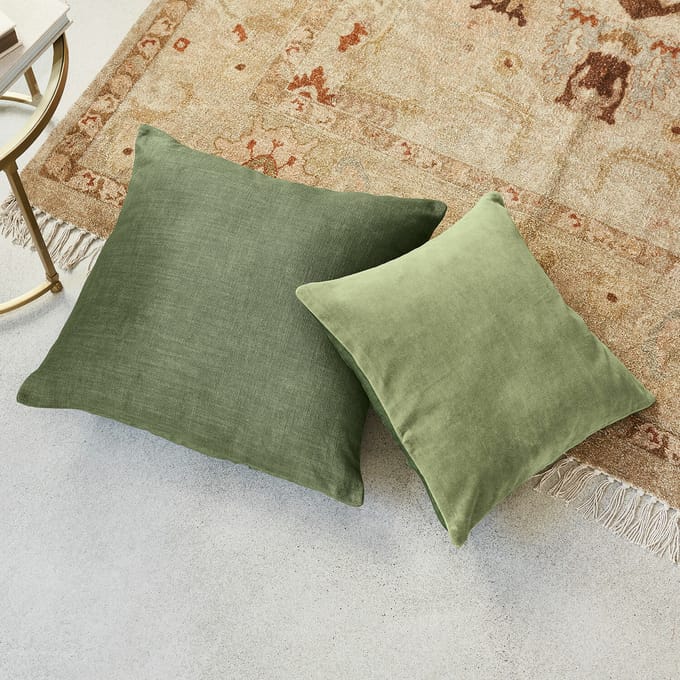 LOBERON Kussenhoes set van 2 Salina groen