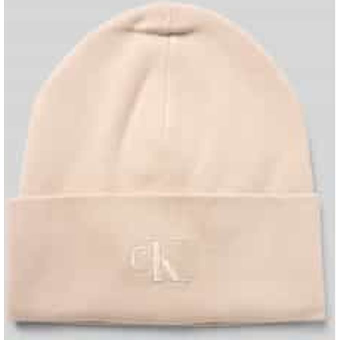 Beanie van viscosemix met logostitching