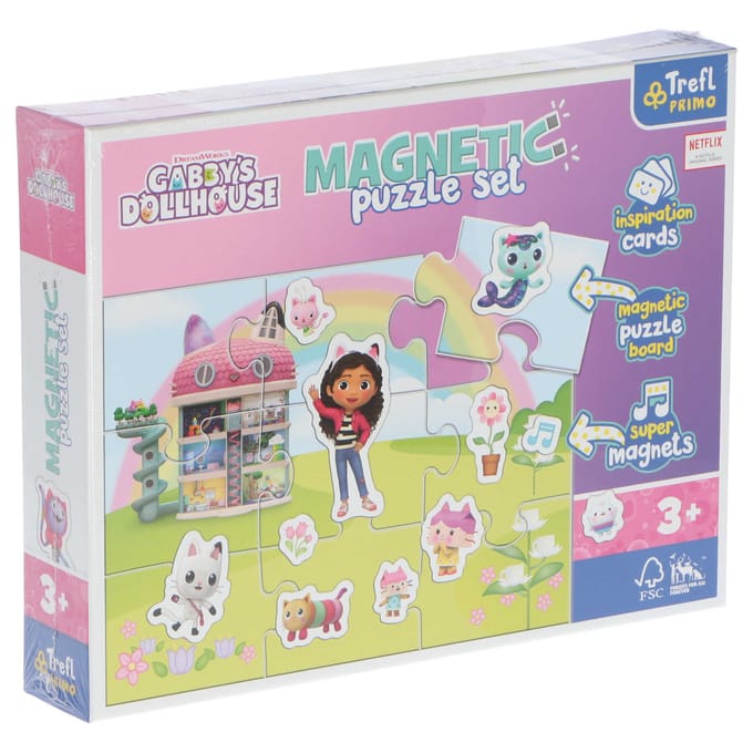 Trefl magnetische puzzel Gabby's Poppenhuis - educatief speelgoed.