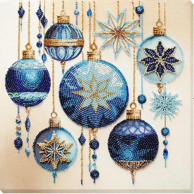 Borduurpakket met kralen - Crystal Patterns - Kristallen Patronen - ABRIS ART