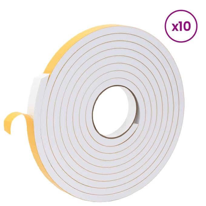 vidaXL - Zelfklevende - schuimtape - 10 - st - Wit - 20mm - x - 5m - CR - Schuim
