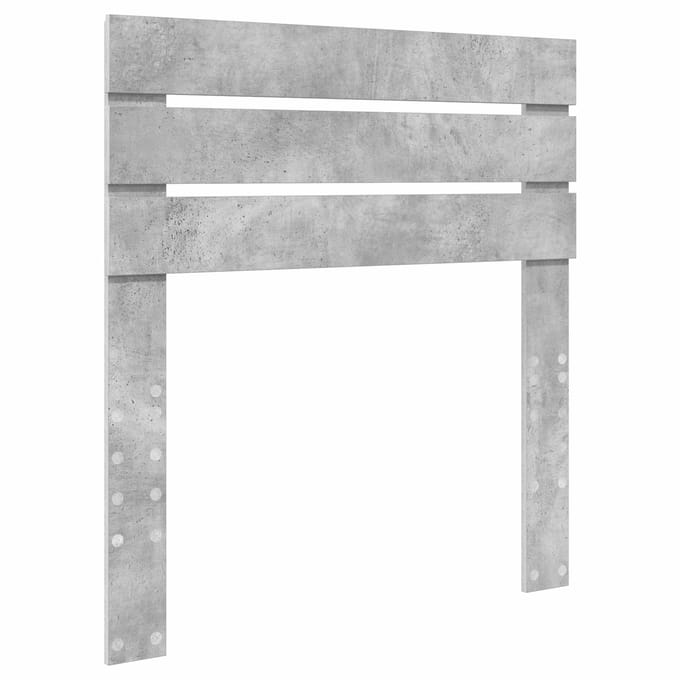 vidaXL Hoofdbord Beton Grijs Bewerkt hout