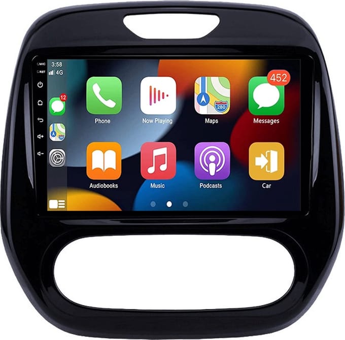 BG4U - Android Navigatie Radio geschikt voor Renault Captur 2013-2019 Manual Airco met Apple Carplay en Android Auto