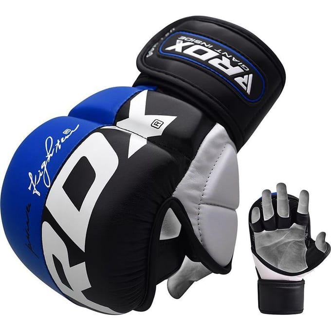 RDX Sports T6 Plus - MMA Handschoenen - Training - Sparring - Blauw - Maat M