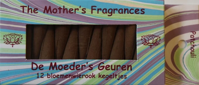 Wierook Patchouli | 12 Bloemenwierook Kegeltjes