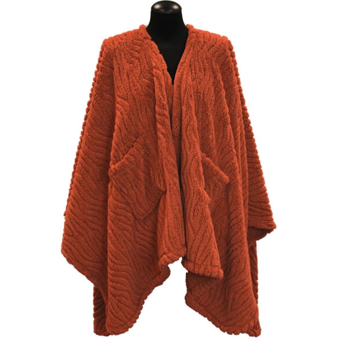 Unique Living omslagplaid clio 148x160cm orange flame