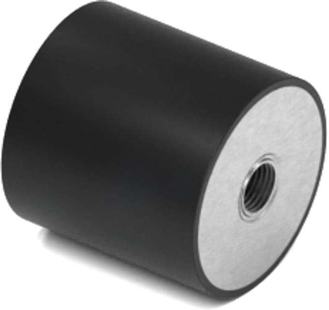 Rubbermagazijn - Trillingsdemper - Type C - 20x20mm - M6 - Set 10 stuks