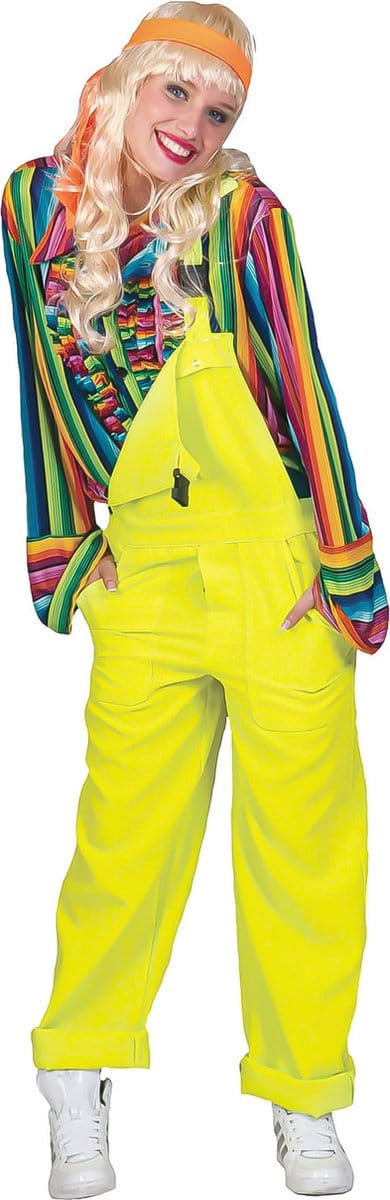 Fluor gele party overalls