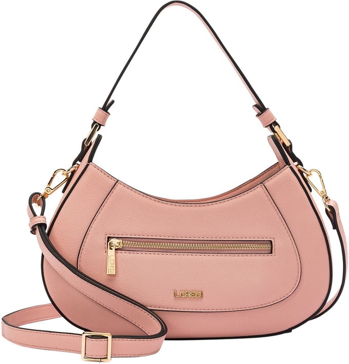 L.CREDI Odelia Schoudertas 25 cm - Dames - dusty rose