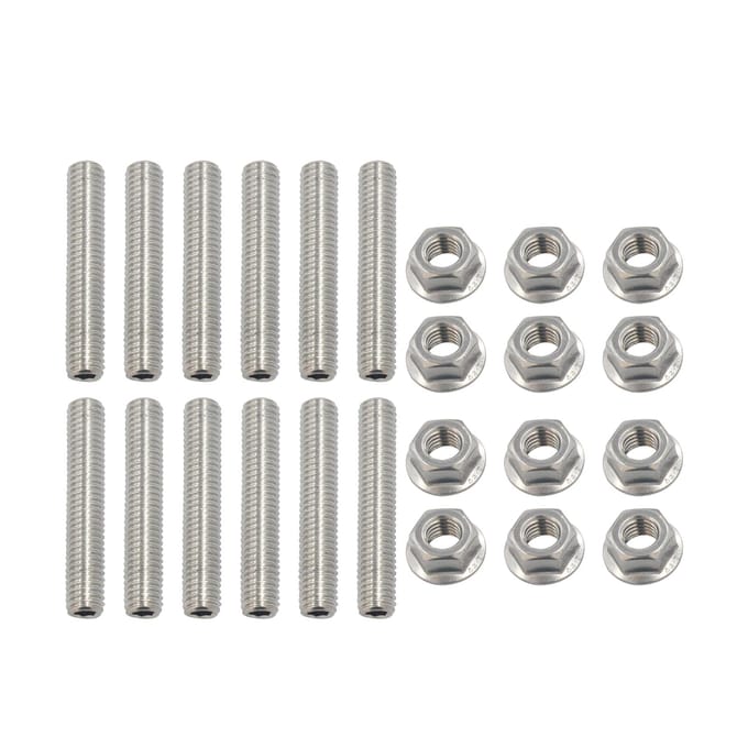 LS1 HEADER STUDBOUT KIT BOUTEN ROESTVRIJ STAAL Vervanging voor LSX LS2 LS3 LS6 LS7 4.8 5.3 6.0 6.2L zilver