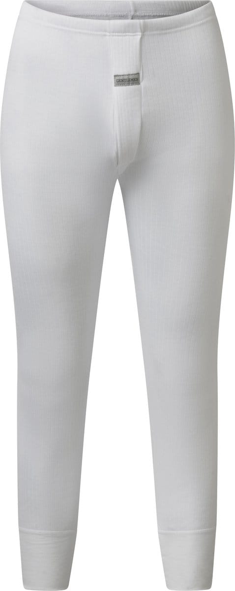 Gentlemen - heren thermobroek - 50% polyester en 50% modal - wit - maat S