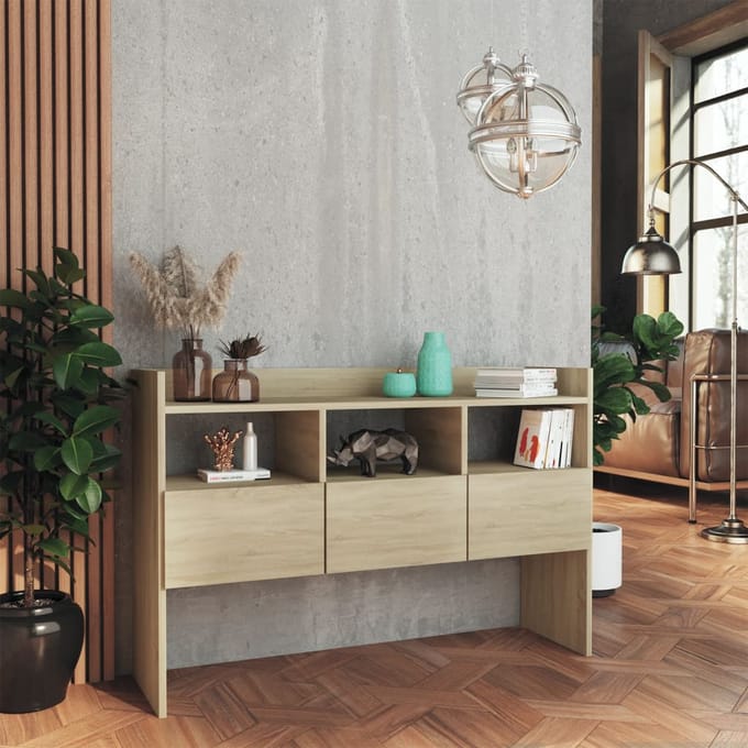 vidaXL - Dressoir - 105x30x70 - cm - bewerkt - hout - sonoma - eikenkleurig