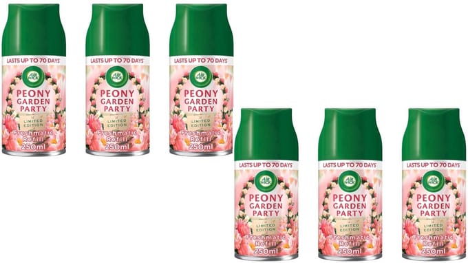 Airwick Freshmatic Max navulling Peony Garden Party 3x (2x250ml)