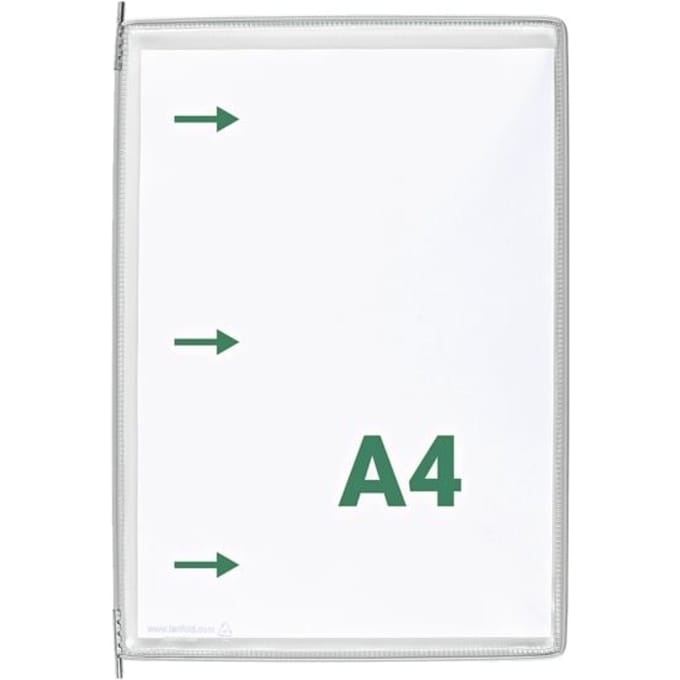 Set van 10 zichtpanelen A4 opening aan de zijkant