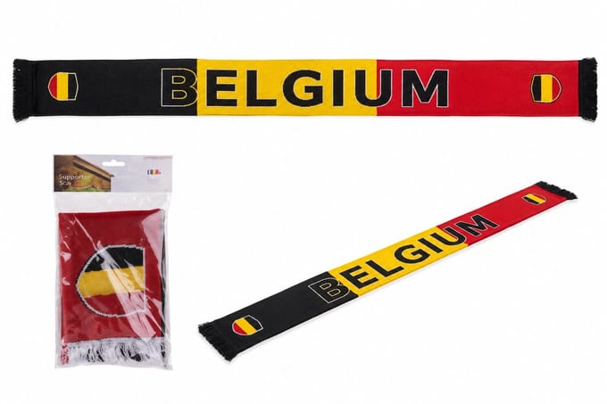 België sjaal - WK voetbal - 1440X160MM, POLYESTER