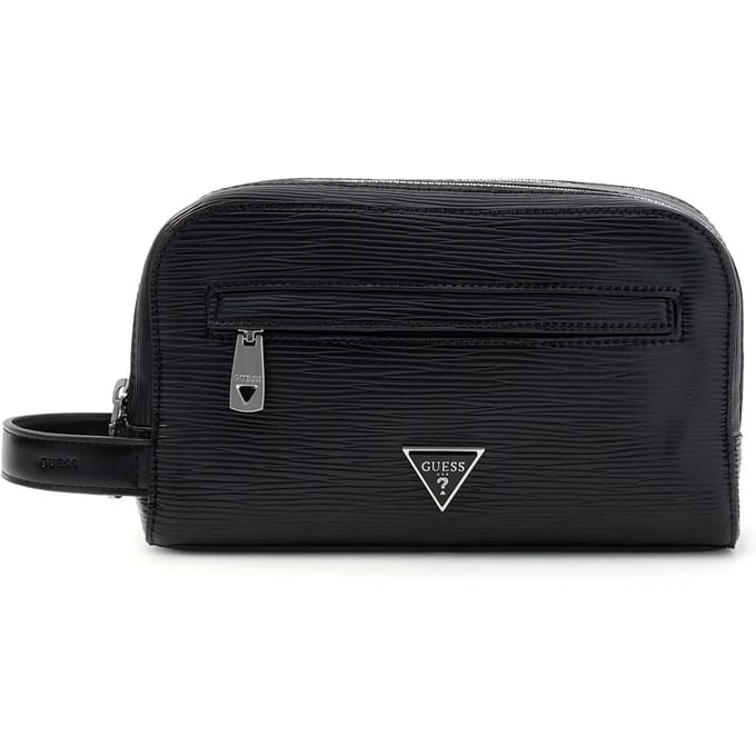 GUESS toilettas Milano Small Necessaire Black zwart