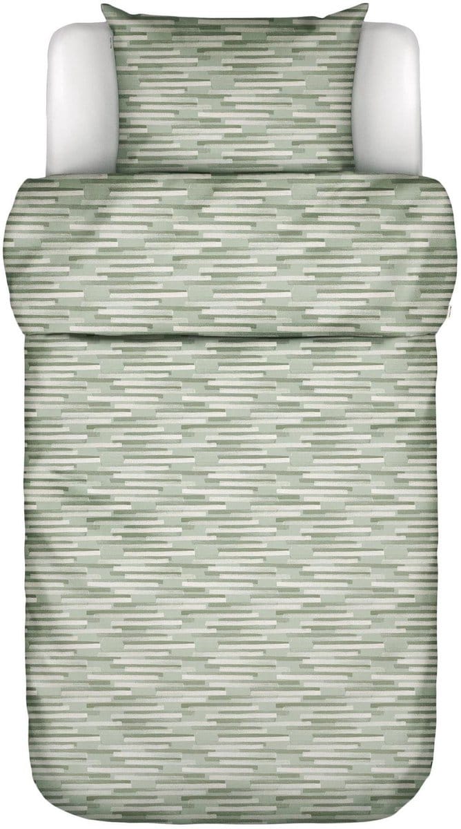 Marc O'Polo Svali Dekbedovertrek Biologisch Katoensatijn Calm sage - Eenpersoons – 140x200/220 cm