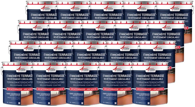 Waterdichte verf voor terras - Buitencoating op basis van hars: ARCADECK